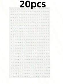 1/2/4/6/10/20pcs 2mm Pearl Face Rhinestone Stickers Hair Accessories Eyebrow Stickers Diamond Stickers - White - View 7