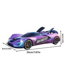 Xe drift RC 4WD tốc độ cao, drift đa hướng, đèn pha LED, kèm lốp dự phòng và chướng ngại vật, sơn kim loại gradient đổi màu, thân ABS chống va đập, đua mọi địa hình trong nhà và ngoài trời, cho trẻ 14+, quà tặng hoàn hảo - Nhiều màu - Xem 13