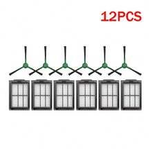 12PCS For Irobot Roomba Plus 405 Combo/505 Combo Robot Vacuum Cleaner , Main Brushes Side Mop Cloths Filters Dust Bags Accessories Kit - View 4