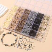 Earth Tone Clay Beads, DIY Necklace Bracelet Phone Chain Accessories, Jewelry Design Gift - Multicolor - View 7