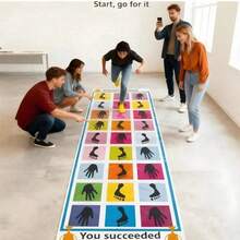 1pc Outdoor Foldable Game Mat Multi-Player Interactive Sensory Balance Challenge Pad Rectangular Game Carpet Suitable For Indoor/Outdoor Games, Birthday Parties, Family Gatherings, Summer Backyard, Game Room Floor Play Mat - Multicolor - View 8