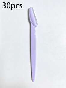 5/15/30pcs Purple Eyebrow Grooming Kit, Eyebrow Razor, Long Handle Eyebrow Trimmer, Eyebrow Care Tools, Eyebrow Shaping Tools, Exfoliating And Dead Skin Removal Tools, Razor, Precise Eyebrow Trimmer, Facial And Neck Shaving Blades, Eyebrow Tools, Household Essentials, Gift For Women, Mother's Day Gift, Grandmother Gift - Purple - View 11