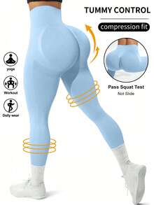 Seamless High-Elasticity Sport Leggings for Women - Minimalist Casual Daily Wear, Yoga Pants MYHZ - A - Ver 1