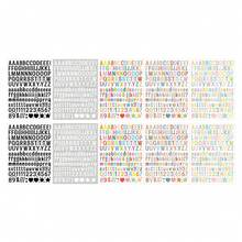 5/10 Sheets (1500Pcs) Waterproof English Letter Stickers, Decorative Number & Letter Stickers For Planner, Scrapbook, Card, Postcard, Laptop, Skateboard, Helmet, Party And Holiday Decoration - Multi-color Letters - View 13