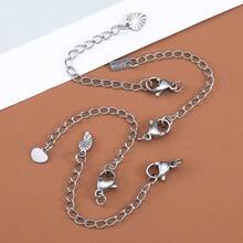 10Pcs Stainless Steel Extension Chain With Lobster Clasp, Suitable For DIY Bracelets, Necklaces And Jewelry Making Accessories - Extended Chain With Lobster Clasp - View 6