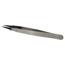 2pcs Precision Tweezers With Anti-Static Protected Tips, Suitable For Electronic Products And Jewelry Repair - Silvery - View 2