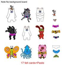 hoojojo 17pcs Polar Bear's Underwear Felt Storytelling Props, Interactive English Classroom Game For Preschools, Educational Story Toy For Kids - Multicolor - View 10