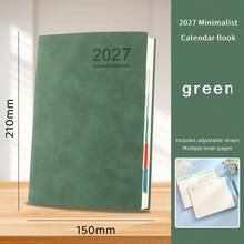 2027 New Calendar Log Self Discipline Check In Time Management One Page 365 Day Plan Book A5 Plan Notebook Learning Start Gift Suitable For Work And Study Supplies Return To Campus - A5 - View 7