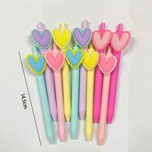 5/10pcs Heart-Shaped Pens 1.0mm Suitable For Wedding Party, Office Stationery, Colleague Teacher Birthday Gift, Back To School Essential, Holiday Gift - Multi-color - View 6