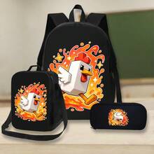 Women Bag Sets - School Bag + Crossbody Bag + Pencil Case - View 3