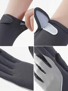 1 Pair Women's Ice Silk UV Protection Gloves, Anti-Slip, Touchscreen Compatible, Thin Summer Style For Driving, Cycling And Electric Scooter - A - View 9