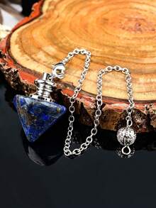 1pc Conical Pyramid Crystal , Multi-Color Crystal Divination Accessory Pendant - Conical - View 4