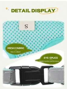 Pet Harness And Leash Set, Breathable Mesh, Reflective Adjustable Structure, For Small Dogs Outdoor Walking, For All‑Season Use - Green - View 9