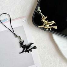 1pc Halloween Ghost Phone Charm, Universal Smartphone - Multicolor - View 2