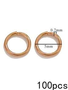 100Pcs 304 Stainless Steel Open Jump Rings, Multi‑Color Connector Rings, Charms For Jewelry Making, DIY Necklace Bracelet Earring Making Supplies - Open Ring - View 14