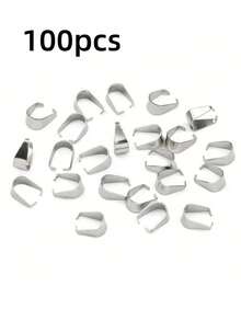 200/88pcs Stainless Steel Lobster Clasp Hook Pendant Connectors, Suitable For DIY Necklace, Bracelet, Earring Connector Clasp Bracelet - DIY - View 21