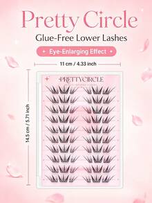 10-Row Glue-Free Reusable Segmented False Eyelashes, Large Volume, Beginner-Friendly, Easy To Apply, Natural And Lightweight, Comfortable For Daily Wear, Soft Natural Eye Makeup Effect - C - View 8