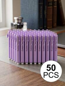 Customizable Retractable Erasers, Personalized Pencil Rubber Erasers For Drawing, Student Stationery Back To School Gift, Multi-Functional Art Erasers For Office School Students Classroom Rewards - Purple - View 27