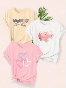 Women T-Shirts - White (Printed Pattern) Pack Of 1 - View 2