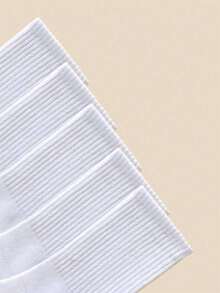 20/10/5/3/1 Pairs Multi-Pack All-Season Women's Mid-Calf Socks, Color-Fast Casual Breathable Pure Cotton Socks, Soft Comfortable Fuzzy Socks, Black And White, Suitable For Daily Wear, Home, Office, School, Sports, Women's Long Socks - White - View 3