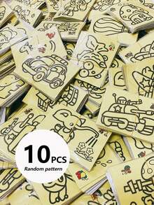 5pcs/10pcs/20pcs/30pcs Creative Color Pattern Graffiti Sand Painting, Filling In Pictures, Very Suitable For DIY Enthusiasts, Social Gatherings And Interactions, Suitable As Birthday Gifts Or Holiday Gifts - A - View 10