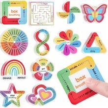 Sensory Stickers, Anxiety Relief Stress Relief Mindfulness Stickers For School Counselors, Classroom Therapy, Adult Sensory Items, Calming Emotions, Suitable For Adults And Teens, Office And Classroom Desks, Mental Health Magic Wand - 1 Sheet (12 Pieces) - View 2