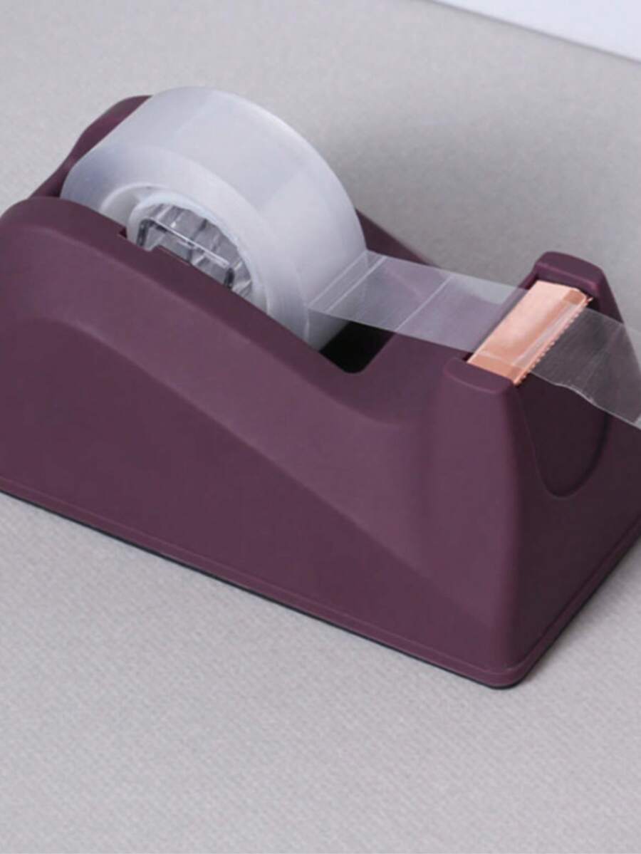 1pc Desktop Tape Dispenser + 6pcs Tapes, Skin-Like Texture, With Weighted Non-Slip Base, Suitable For Office, Crafting, Art Projects, Home Scrapbooking, School, Gift Wrapping And Parcel Delivery - Sets - View 1