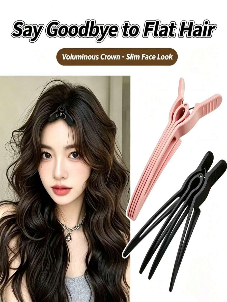 Jepitan Rambut 3/1 buah, Jepitan Rambut Akar Rambut Tinggi, Jepitan Penentu Posisi, Jepitan Paruh Bebek Mudah Digunakan dan Praktis untuk Dibawa - MultiWarna - View 1