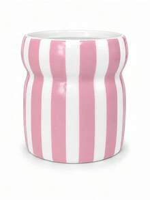 1pc Colorful Striped Kitchen Utensil Holder, Wavy Design Cutlery Organizer For Spoons, Forks And Chopsticks, Multi-Functional Countertop Storage Cup, Modern Home Decor And Housewarming Gift - Multicolor - View 10
