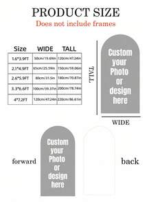 Personalized Elastic Canvas Arch Backdrop Cover - Suitable For Dome Backdrop Frame, Easy To Set Up, Applicable For Birthday, Theme Party, Wedding, Multiple Sizes Available, Festive Atmosphere, Durable Elastic Polyester Material Banner Fabric, No Electricity Required, Party Decoration, Indoor/Outdoor Use, Perfect For Graduation Season, Birthday Party, Wedding Party, Christmas, Halloween, Valentine's Day, Mother's Day, Etc. - Multicolor - View 3