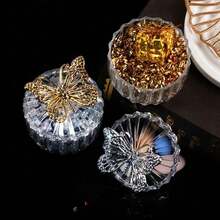 1/4‑Pack Elegant Butterfly‑Shaped Gilded Candy Gift Boxes With Transparent Lid , Multi‑Occasion Packaging And Display Box For Candies And Desserts , Perfect Party Favor Container For Weddings Birthdays Gender Reveal Parties Holidays And Gatherings - Gold - View 5