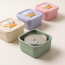 1pc Cute Cat Paw Design Pet Food Storage Lid - Silicone Sealing Lid Suitable For 5.5oz And 3.5oz Cans, Keeps Wet Food Fresh And Prevents Odor Transfer In Fridge - Paw Print Storage Box - View 6