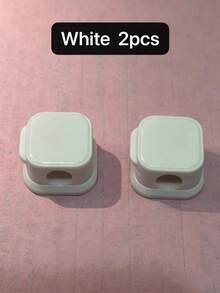 5/2/1pc Magnetic Cable Organizer - Black & White Cable Clips, Compact & Durable, Suitable For Desk/Wall Mount, Can Store Phone Cables, Chargers, Ideal For Tech Enthusiasts & Students, Includes Holder & Clips, No Drilling Needed, Universal Fit - Multicolor - View 16
