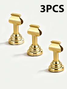 1/3/6pcs Table Number Card Holders, Premium Gold Metal Name Card Holders, Wedding Party Tabletop Decoration Card Holders - Gold - View 8
