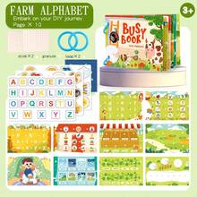 Quiet Book Baby Tear And Stick Book Infant Hand-Tear Sticker Book Early Education Sticker Book Toddler Enlightenment Educational Toy - Multicolor - View 10