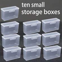 1set Clear Storage Box Set With Lids, Sturdy Plastic Organizer. Stylish Storage Solution For Business Cards, Game Cards, Credit Cards And Playing Cards - View 9