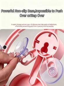 Dispenser Air Otomatis untuk Hewan Peliharaan Terbaru - Tanpa Filter/Tanpa Listrik, Aliran Air Otomatis, Dilengkapi dengan Pengisap Super Kuat dan Bantalan Anti-Selip di Bagian Bawah, Rak Penyimpanan Praktis untuk Mencegah Hewan Peliharaan Menjatuhkannya - Beraneka warna - View 3