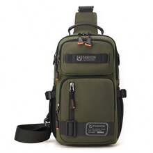 Men's Multi-Function Large Capacity Outdoor Chest Bag, Oxford Simple Versatile Crossbody Sling Bag, Minimalist Travel Reinforced Utility Pack For Gym - Multicolor - View 13
