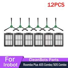 12PCS For Irobot Roomba Plus 405 Combo/505 Combo Robot Vacuum Cleaner , Main Brushes Side Mop Cloths Filters Dust Bags Accessories Kit - View 1