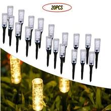 Weather‑Resistant Solar Bubble Tube LED Stake Lamps, Auto Night Activation, Ground Insert Light For Lawn, Patio & Garden Walkway - Black - View 8