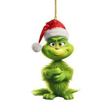 The Grinch 12/2件組聖誕裝飾掛飾，趣味聖誕樹居家裝飾 Grin-Ch 2D（隨機款式） - 怪獸 - 查看 6