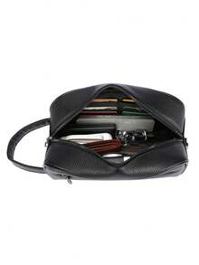 1pc Men's PU Large Capacity Clutch Bag, Anti-Theft Design, Password Lock, Personal Items Storage Bag, Toiletry Bag, Multi-Card Slot Wrist Bag, Perfect Gift For Boyfriend - Clutch Bag - View 8