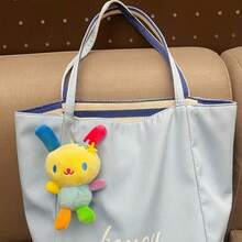 1個 Sanrio 花朵小兔子兒童毛絨玩具背包配件小吊飾鑰匙圈 - 彩色 - 查看 3