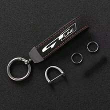 汽車品牌 Logo 麂皮鑰匙圈吊飾 皮革鑰匙鏈，適用於 Kia GT Line Morning Picanto Rio Stonic Sportage Ceed Optima Forte - A - 查看 10