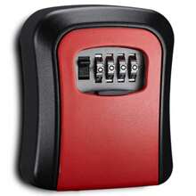 Outdoor Flip-Cover Key Lock Box, Waterproof Wall-Mounted Metal & Plastic Key Storage, With 4-Digit Resettable Combination Access, Key Hider With Protective Cover, Upgraded Large Capacity Password Box, Suitable For House/Car Keys, ID Cards, Perfect For Home, Outdoor, Garage, Office, Hotel, Emergency, Travel And Decoration, No Power Required - Multicolor - View 13