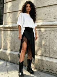 Women Midi Dresses - Black - View 5