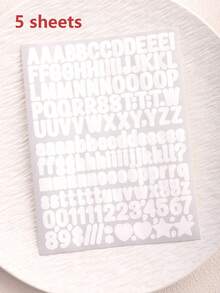 5/10 Sheets (1500Pcs) Waterproof English Letter Stickers, Decorative Number & Letter Stickers For Planner, Scrapbook, Card, Postcard, Laptop, Skateboard, Helmet, Party And Holiday Decoration - Multi-color Letters - View 16