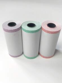 5.7cm Width * 3m Length Continuous Roll - Fits Most Mini Portable Thermal Label Printers; No Pre-Cut Sheets, Tear To Any Custom Length You Need. - Multicolor - View 4