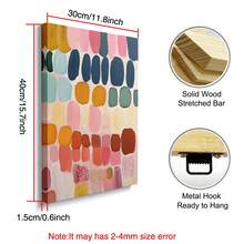 Brushstroke Wall Art Set Of 2 Colorful Abstract Prints Modern Canvas Posters For Living Room Bedroom Office | Frameless/Set Of (Framed) - A - View 8