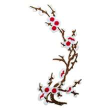 1pc Elegant Oriental Plum Blossom Embroidered Patch, Heat-Activated Iron-On Floral Applique, Suitable For Cheongsam, Hanfu - Multicolor - View 25
